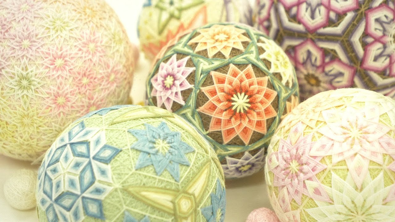 Sanuki Kagari Temari  Embroidered Hand Balls