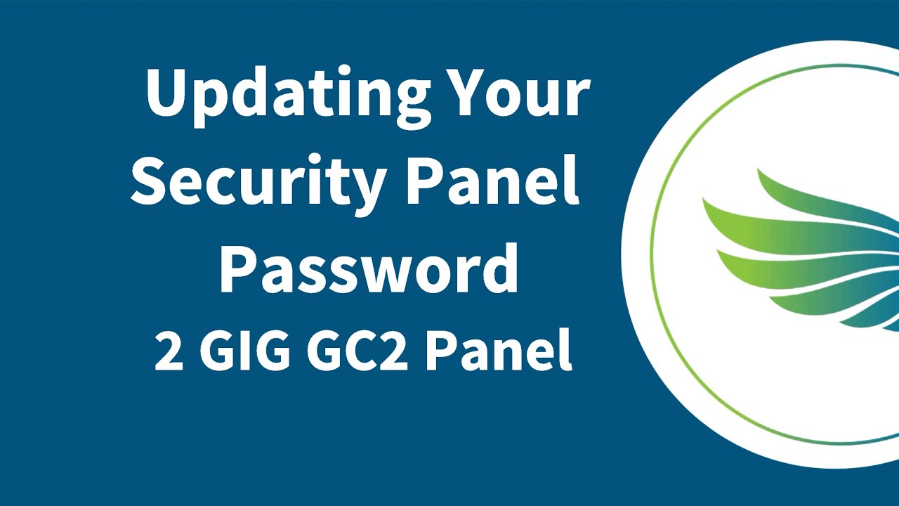 Updating Your Security Panel Password 2GIG GC2 Panel