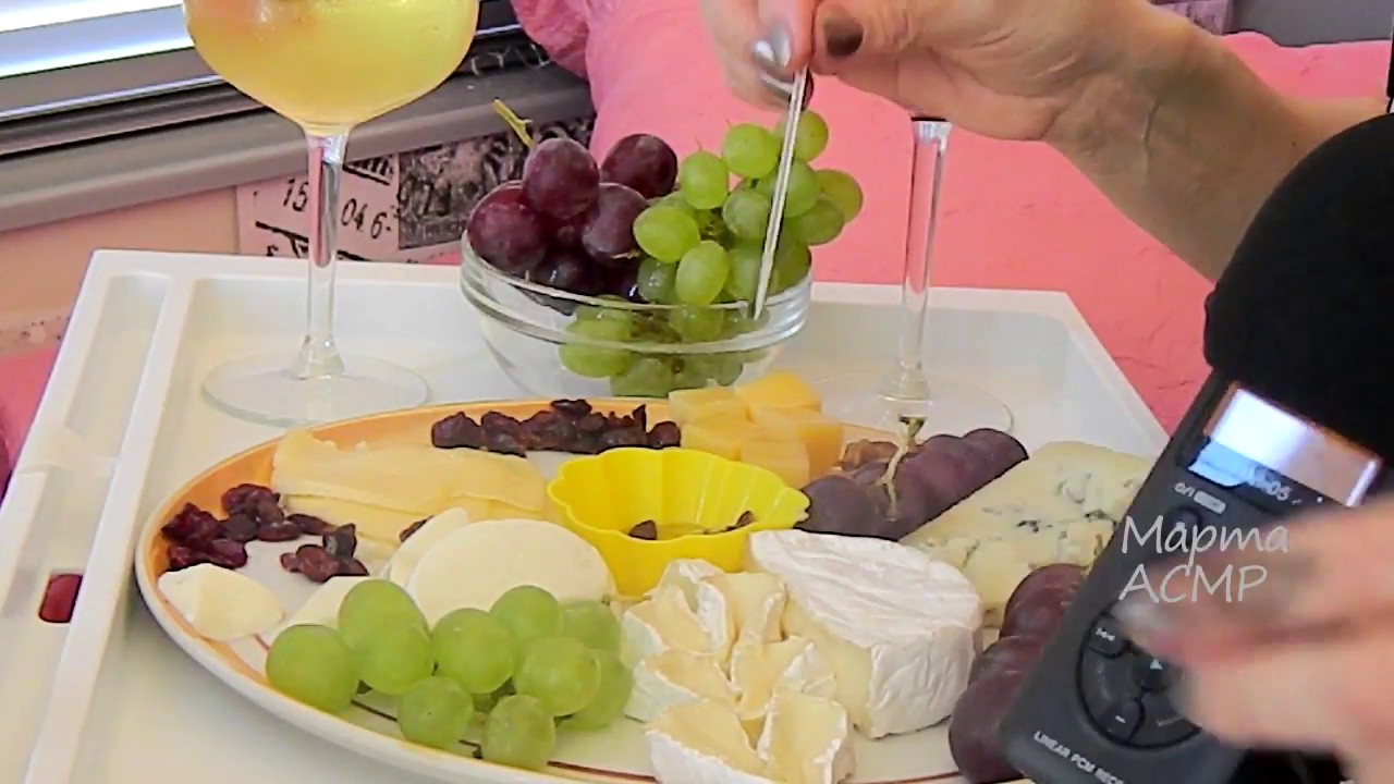АСМР СЫРНАЯ ТАРЕЛКА soft spoken Итинг ASMR Eating 먹방 Mukbang a Cheese Platter