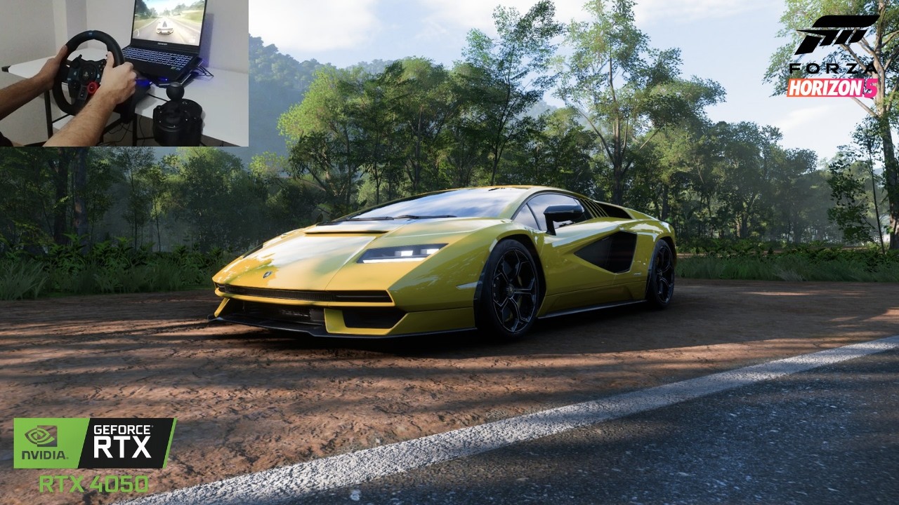 Lamborghini Countach LPI 800-4 | Forza Horizon 5 | Steering Wheel Gameplay