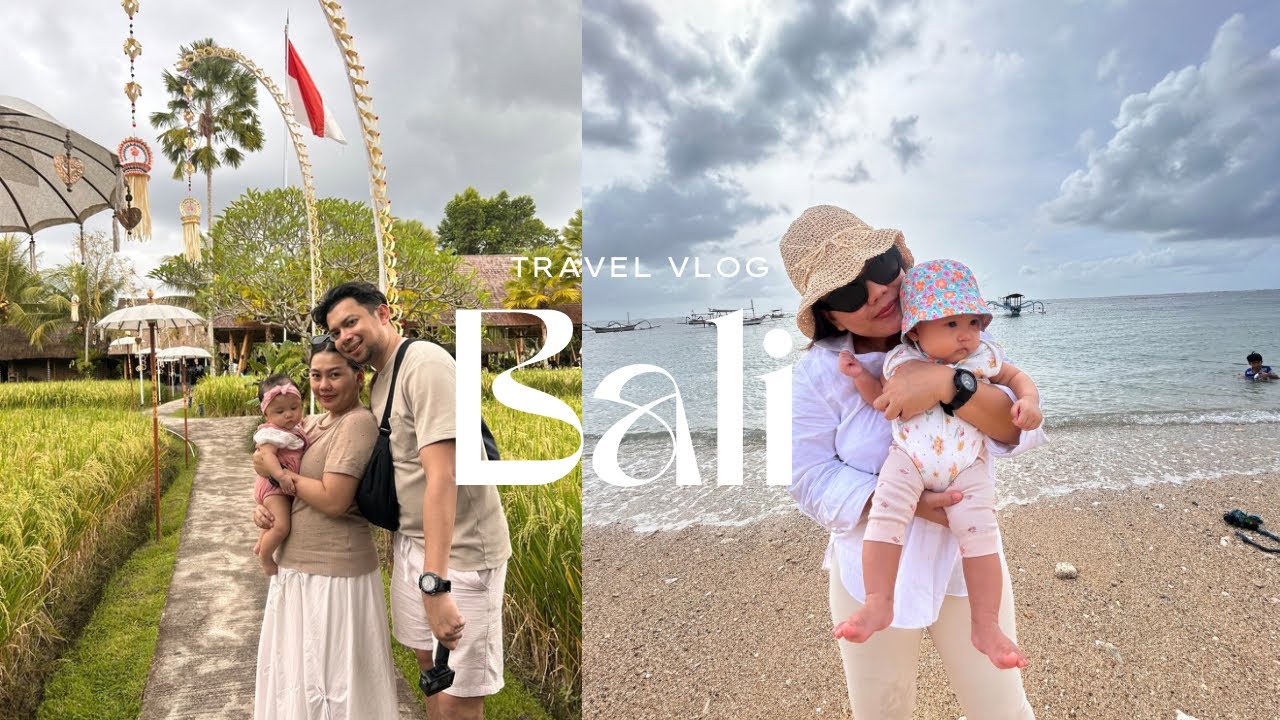 Travelling to Bali with baby | room tour, family vlog, first flight with baby🌺🌊🌞