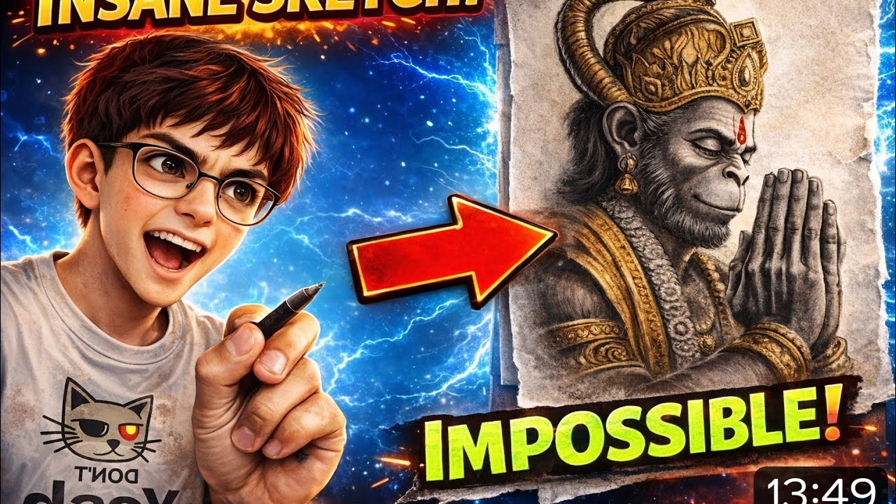 Hanuman Ji sketch 🙏