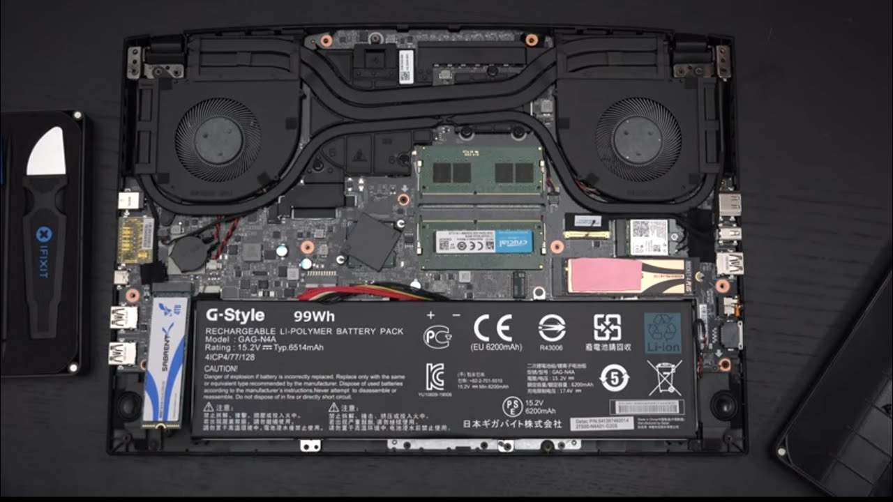 Gigabyte Aero 15 XC 2021 Teardown and NVMe Upgrade Tutorial
