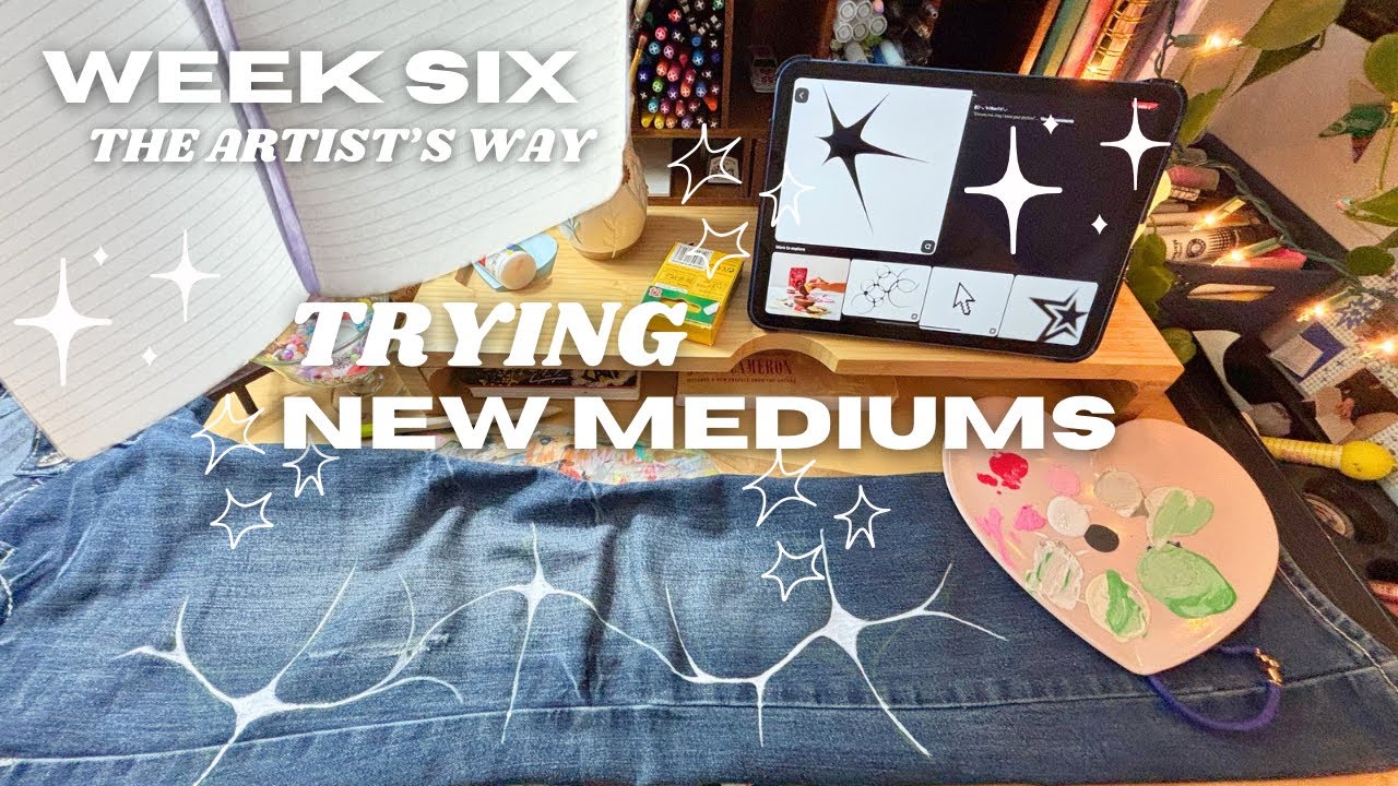Getting Crafty - The Artist’s Way Week Six - Desk Refresh and Painting on Jeans