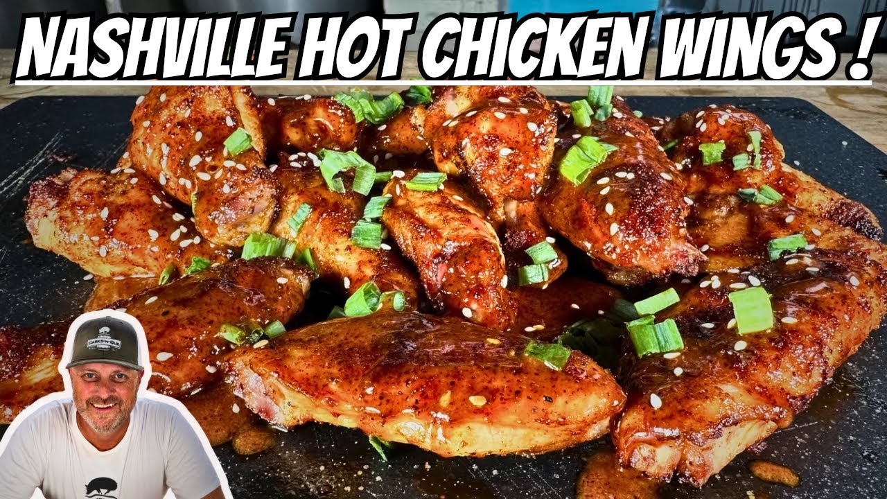 Smoked Nashville Hot Chicken Wings | Sweet Baby Ray’s Sauce