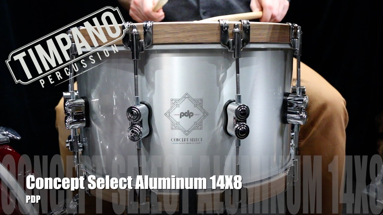 NEW PDP Concept Select Aluminum 14X8 Snare Drum