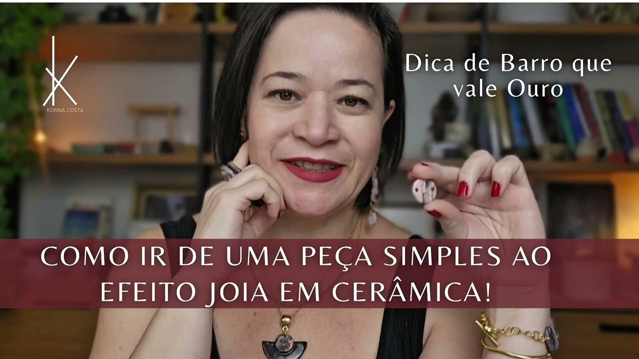 Como ir de uma peça simples ao EFEITO JOIA em cerâmica | DICA DE BARRO QUE VALE OURO