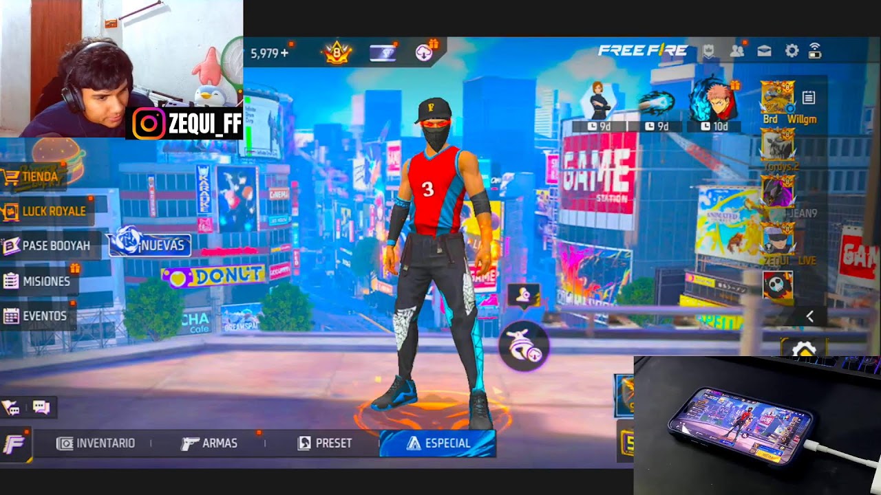VETERANO ESTRENANDO IPHONE 15 PRO MAX A 4 DEDOS! FREEIFIRE
