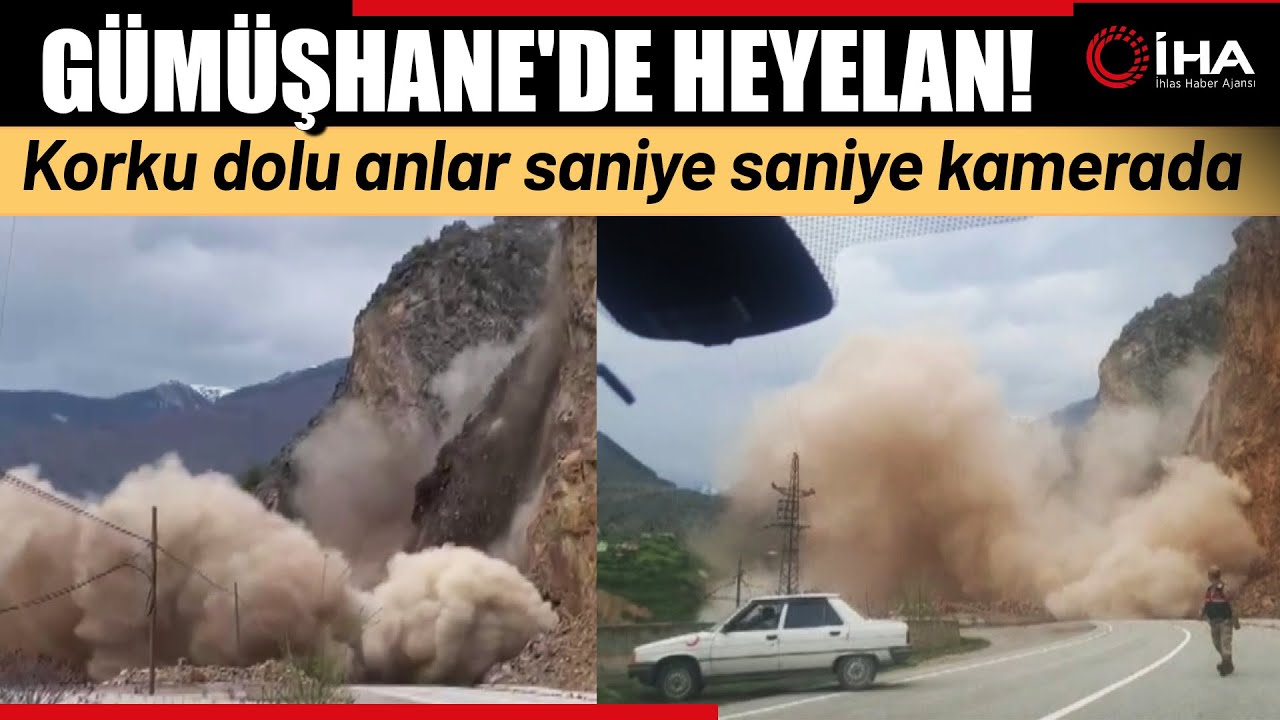 Gümüşhane Tirebolu Yolunda Heyelan!