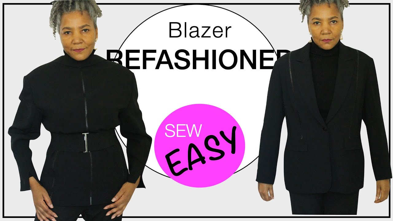 Easy Blazer Transformation Using One Button I Colleen G Lea