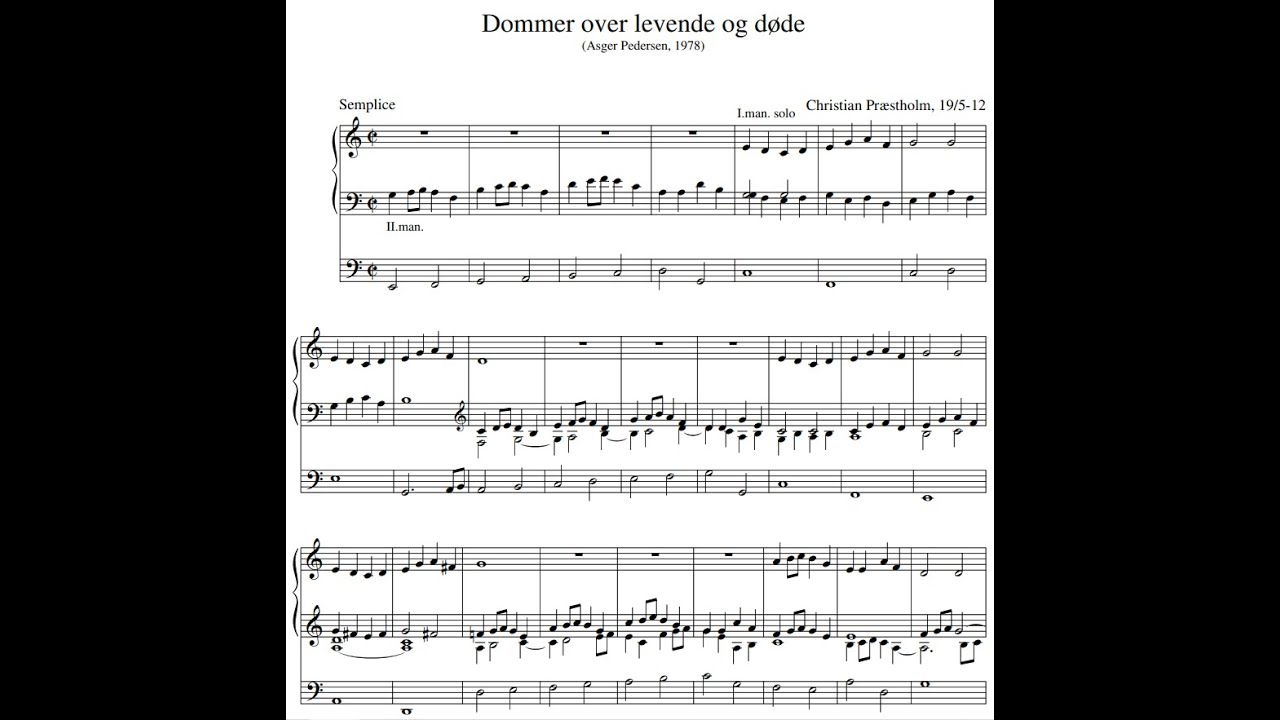 Christian Pr&aelig;stholm: Dommer over levende og d&oslash;de