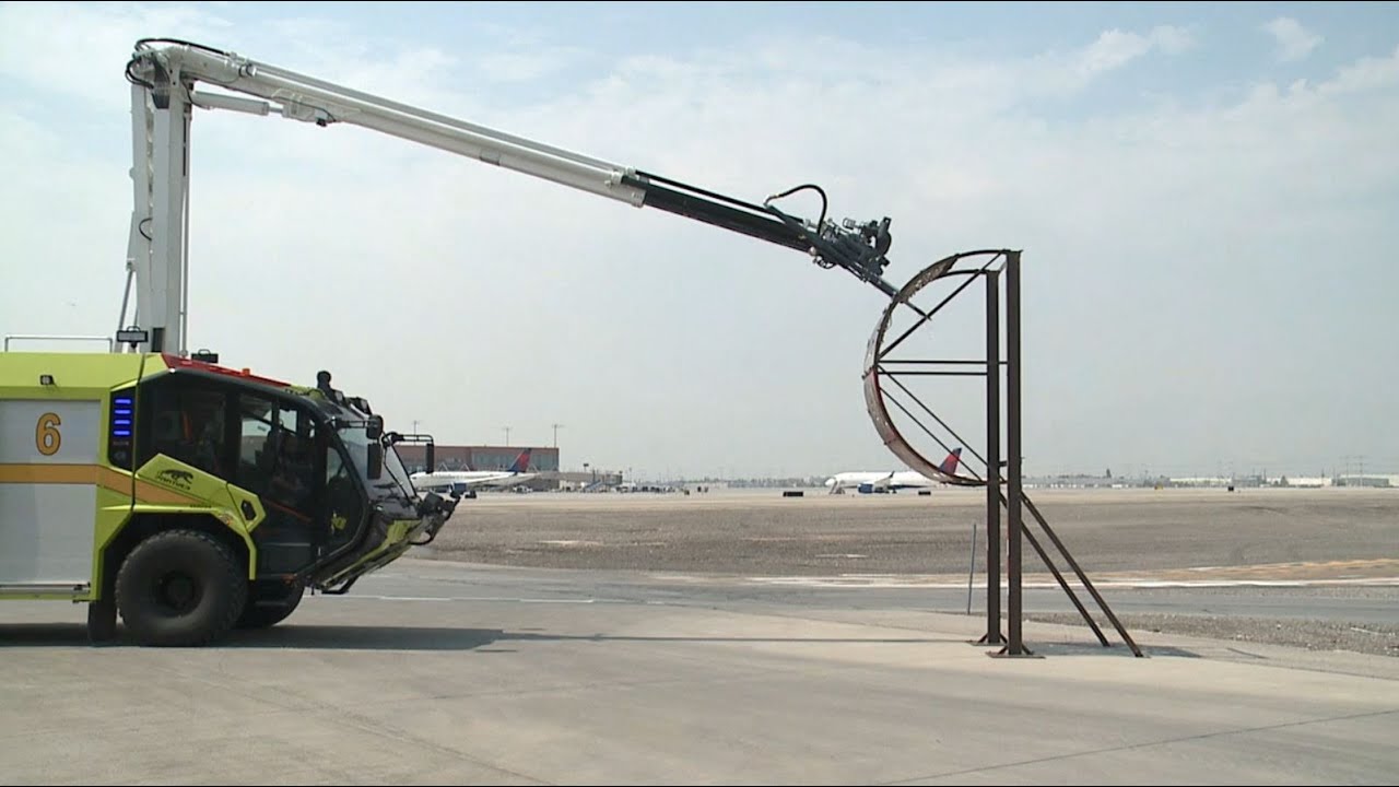 SLC Fire unveils new airport firefighting truck