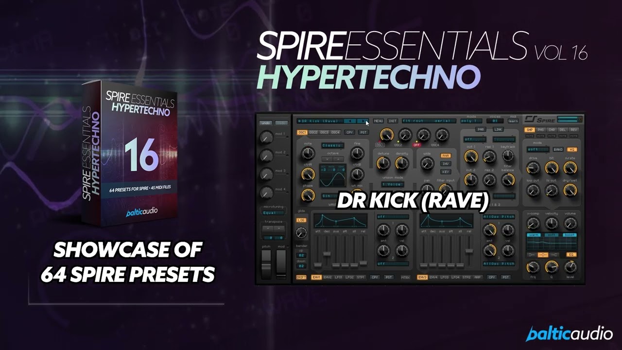 64 INSANE Hypertechno Spire Presets &ndash; Full Soundbank Demo
