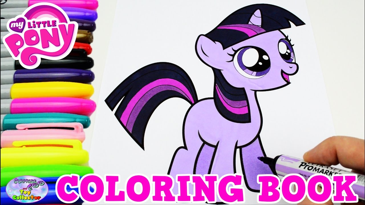 My Little Pony Coloring Book Twilight Sparkle Filly MLP Episode Surprise Egg and Toy Collector SETC