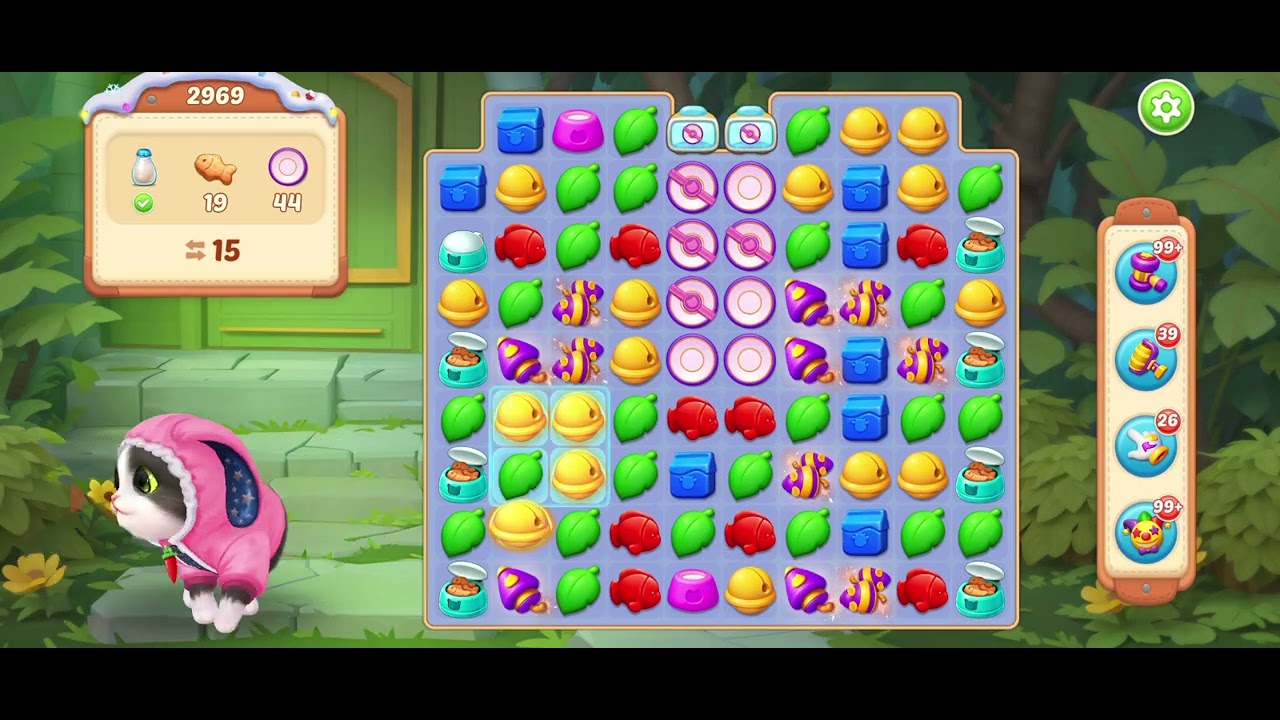 Kitten Match level 2969　パズにゃん　レベル2969