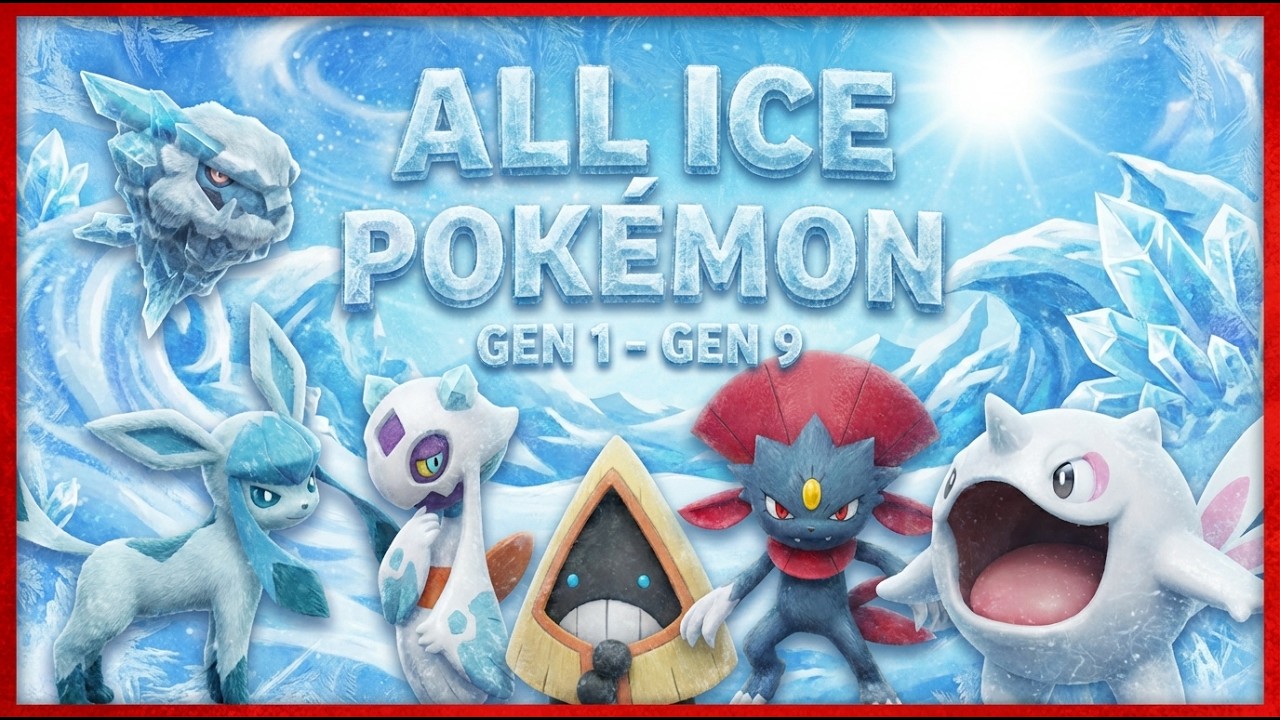 All Ice Pok&eacute;mon's All Generations Hyper Real Documentary style