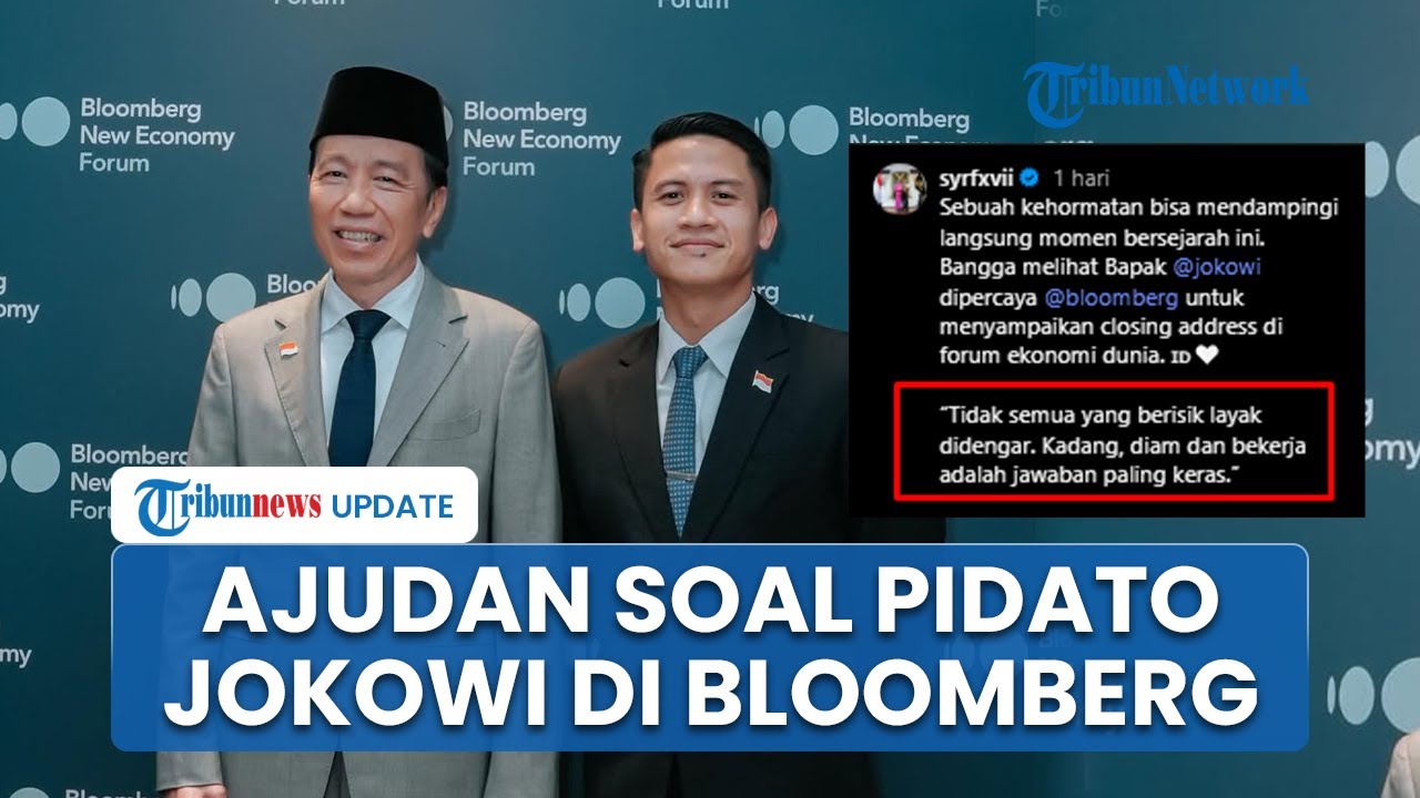 Pidato Bahasa Inggris Jokowi di Bloomberg Jadi Sorotan, Ajudan: Tidak Semua Berisik Layak Didengar