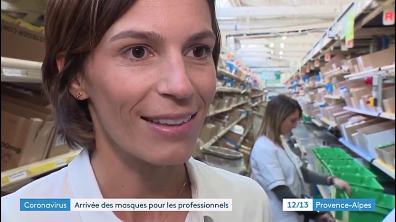 France 3 : Coronavirus, arrivée des masques pour les professionnels - OCP Marseille (02/03/2020)