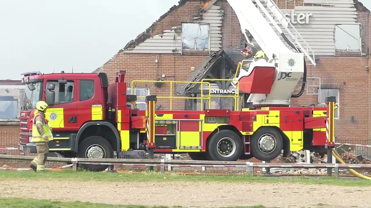 The Harvester Restaurant Fire East Beach Littlehampton Thursday 10th August 2023