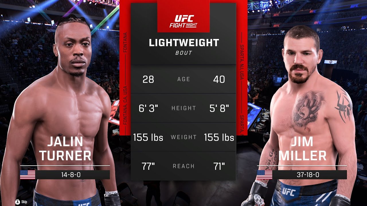 Jalin Turner vs. Jim Miller Full Fight - UFC 5 Fight Night