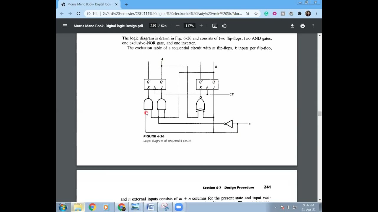 2-1 Digital Electronics State diagram to State table & excitation table for flip flop Bangla part-2