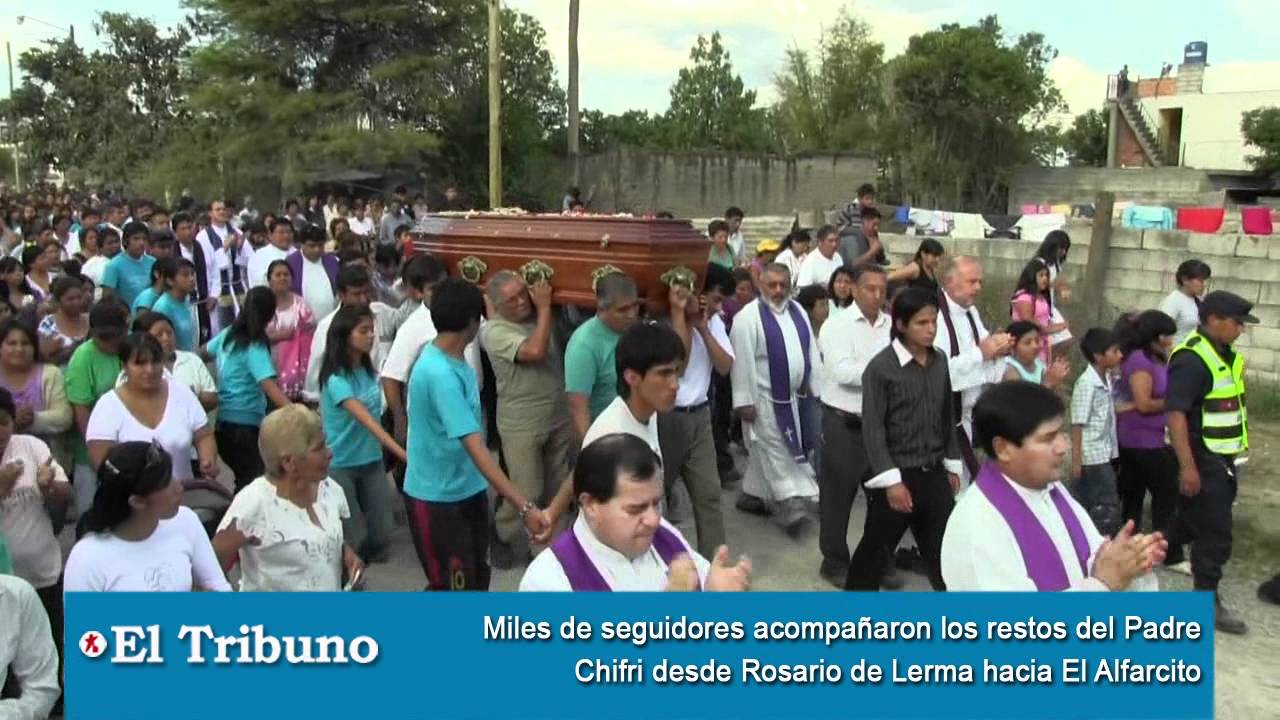 Trasladaron los restos del Padre Chifri