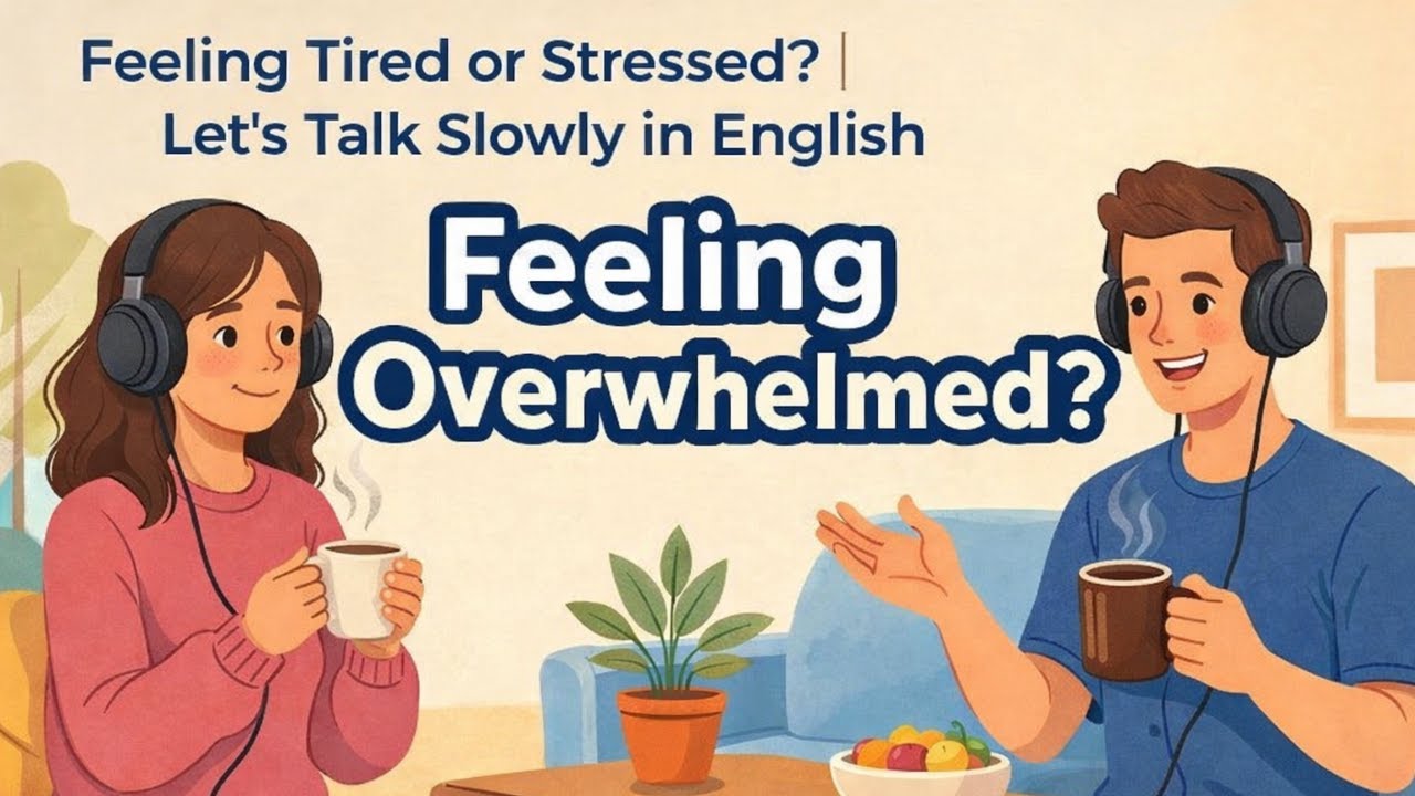 Let’s Talk About Feeling Tired | Calm English for Beginners