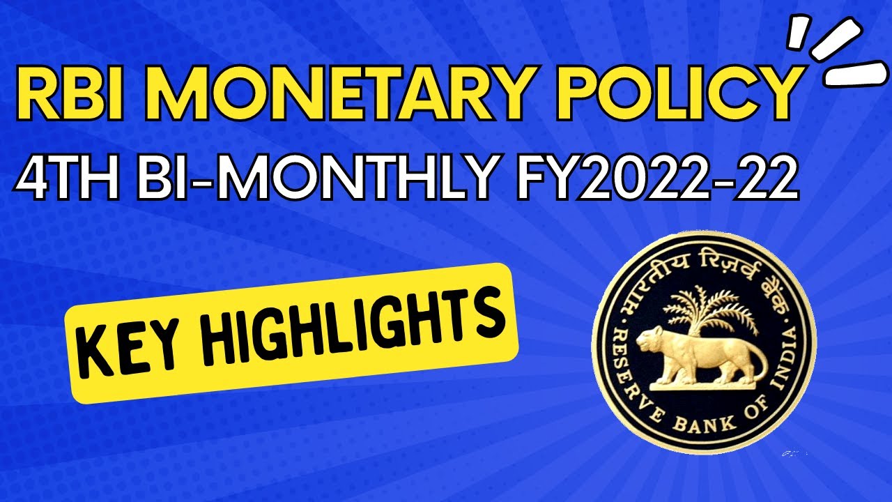 RBI Monetary Policy Committee (MPC) Meeting- Highlights