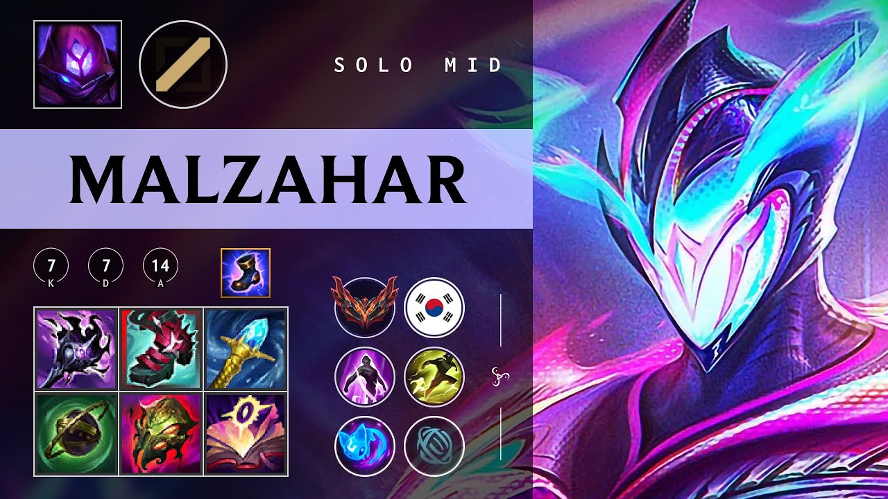 Malzahar Mid vs Sylas - KR Grandmaster Patch 26.02