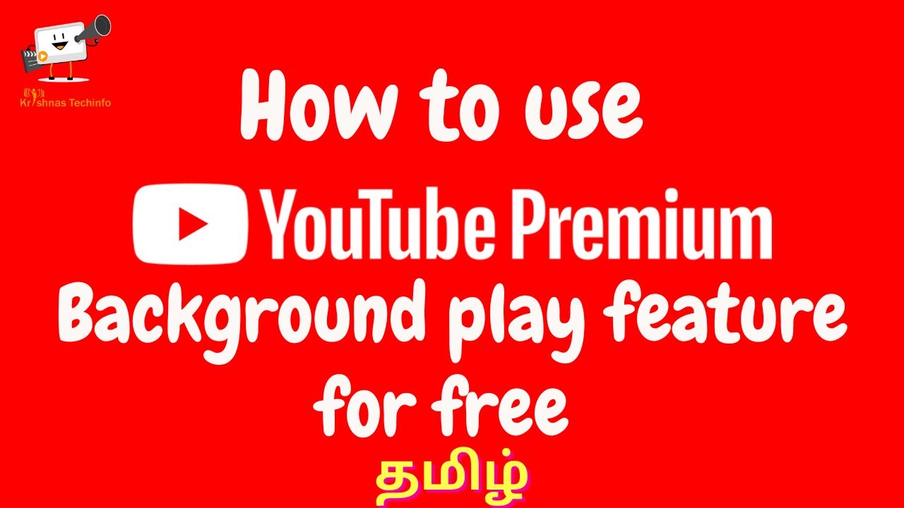 How to use Youtube Premium Background play feature for free | தமிழ் | 2022