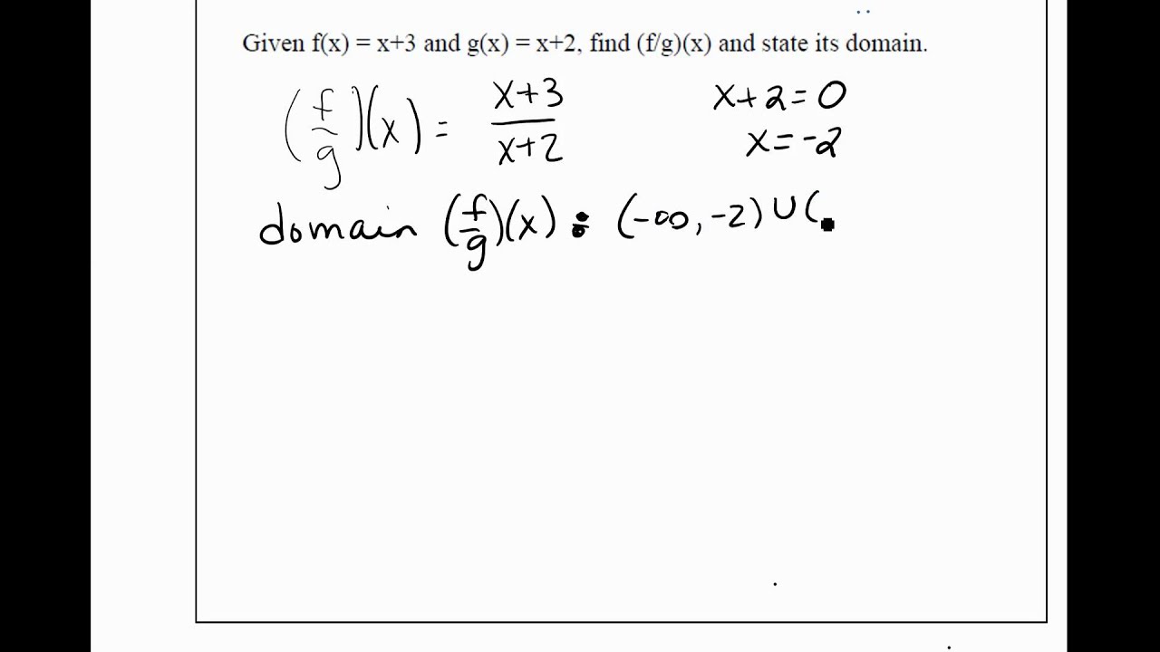 Domains of combined functions