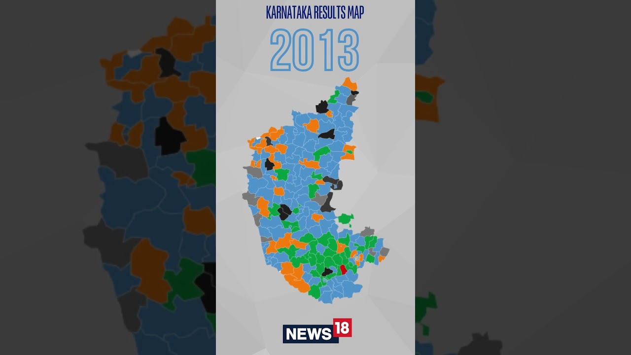 Karnataka Election Results 2023 | Karnataka Results Map Over The Years | English News | #shorts