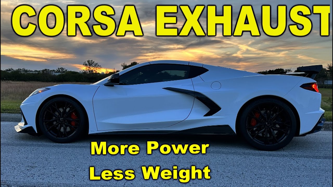 Corsa Exhaust for a C8 + Before  after Dyno !