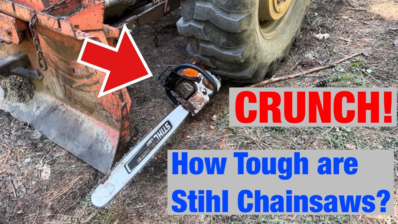 Chainsaw Fail! I Ran Over My NEW Stihl 462 Chainsaw With the Tractor!