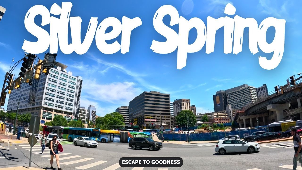 Silver Spring on Wheels: A Downtown Driving Tour - 4K MD