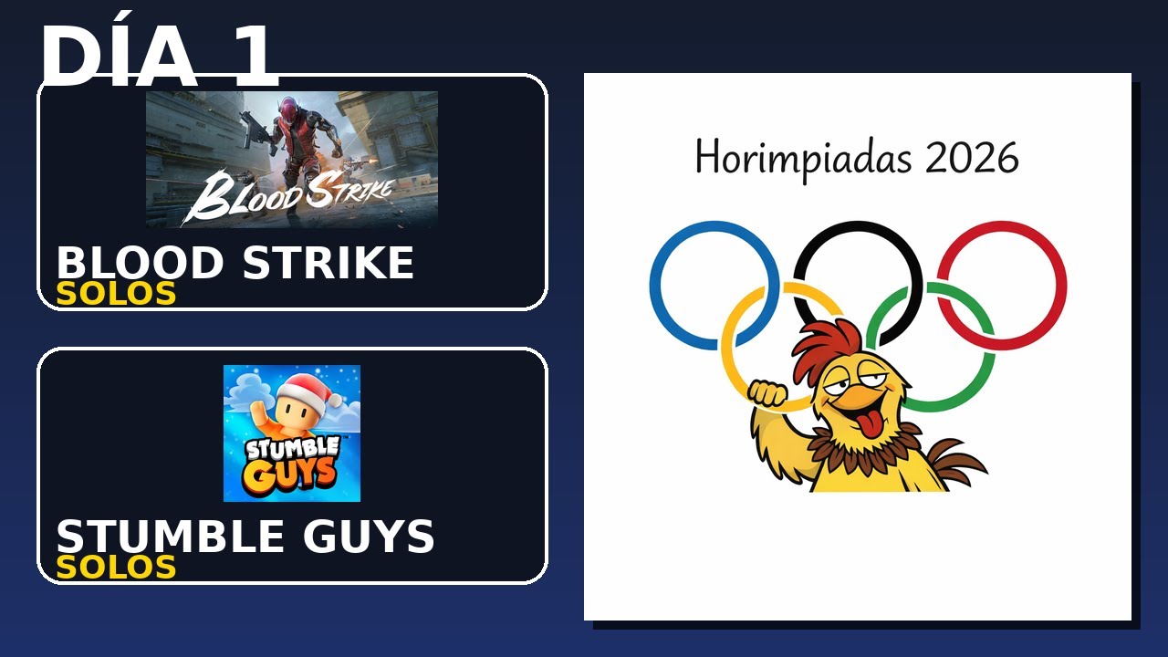 🐔HORIMPIADAS🐔🐔 DÍA 1🐔 BLOOD STRIKE Y STUMBLE GUYS 🔥DEJA TU LIKE Y CORAZAO 🔥