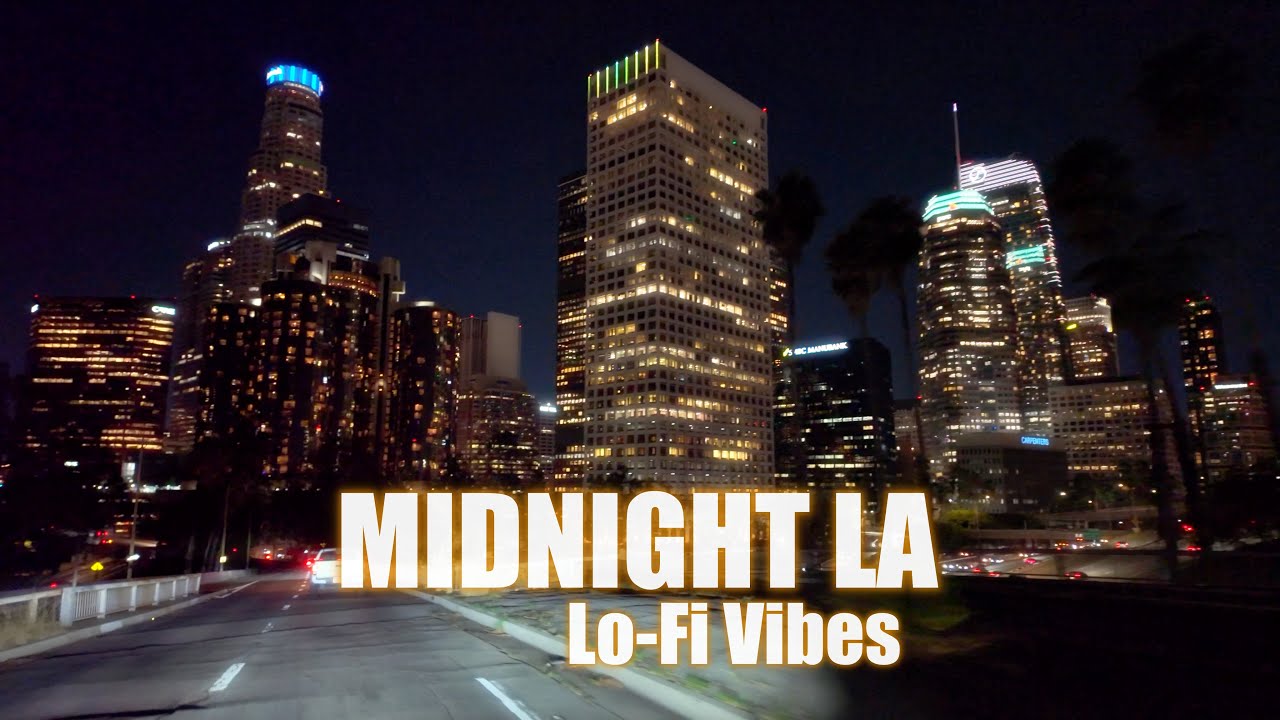 Downtown LA Night Drive | Lo-fi Vibes 4K