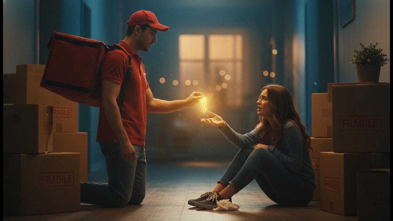 ELA IA SER DESPEJADA NO DIA 28... MAS O ENTREGADOR DE PIZZA COMPROU O PRÉDIO PARA ELA!