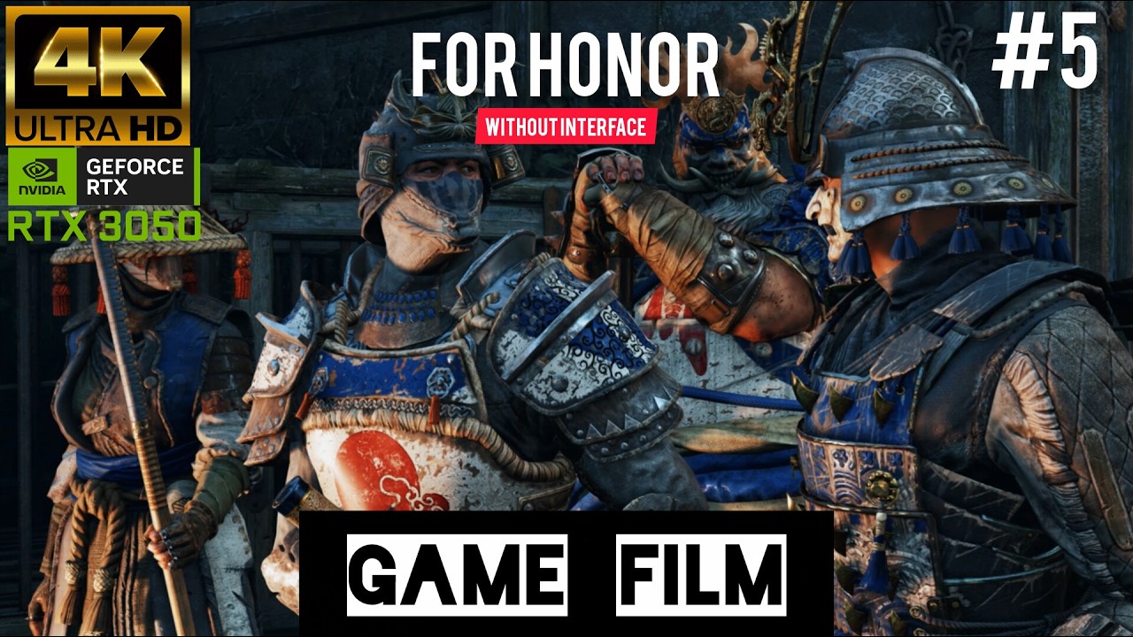 Samurai vs Black Stone Legion: The Beginning | Orochi's hard lot | For Honor game film. #bronzeplay