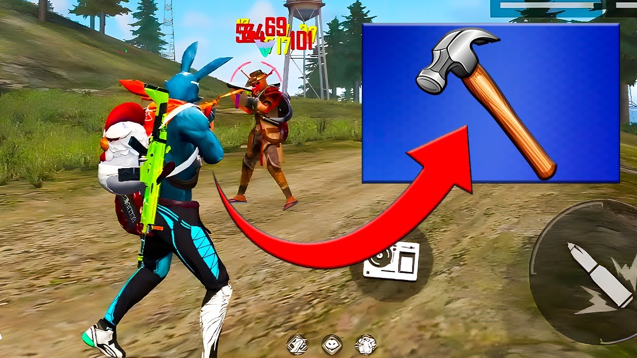 TESTANDO O MARTELÃO DO FREE FIRE - NOVA ATUALIZAÇÃO
