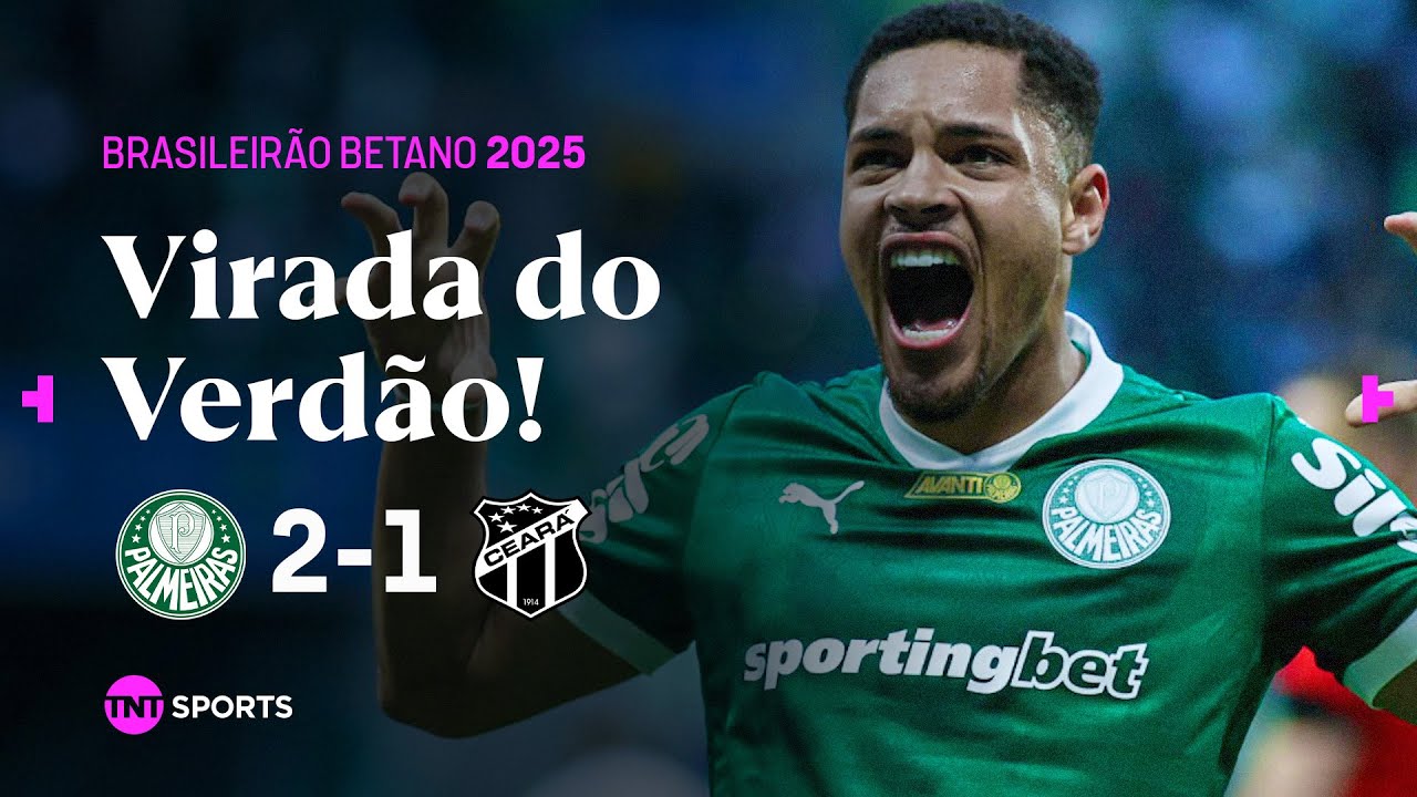 VITOR ROQUE DECIDE, PALMEIRAS VIRA NO ALLIANZ E DIMINUI CRISE! | PALMEIRAS 2X1 CEARÁ