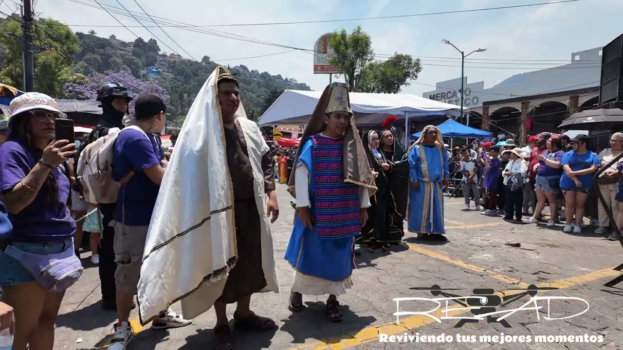 Semana Santa 2025 en el pueblo de Santa María Magdalena Atlitic. Magdalena Contreras CDMX