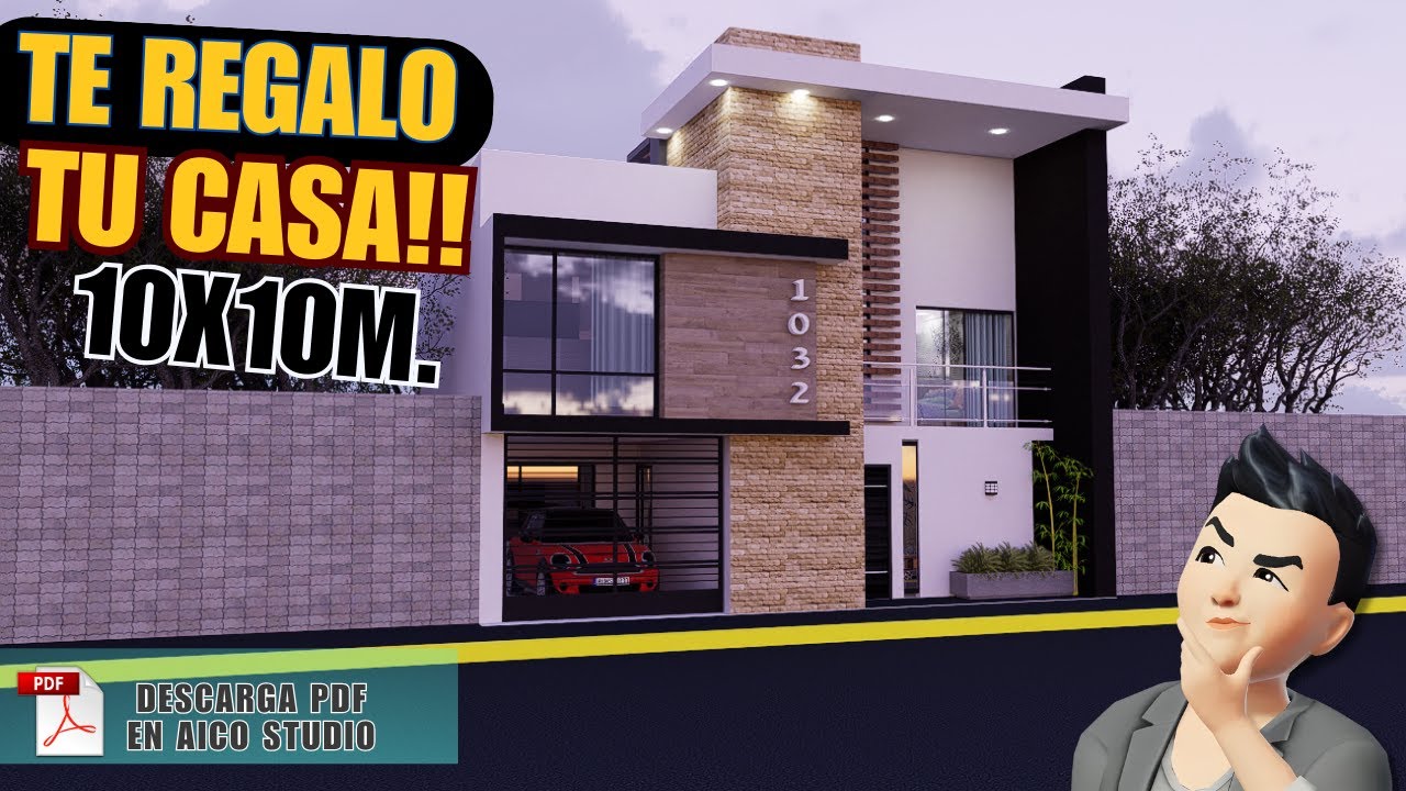Cómo Construir una Casa Ideal en 10x10 Metros / Soluciones Inteligentes para Espacios Pequeños 🏠👷‍♂️