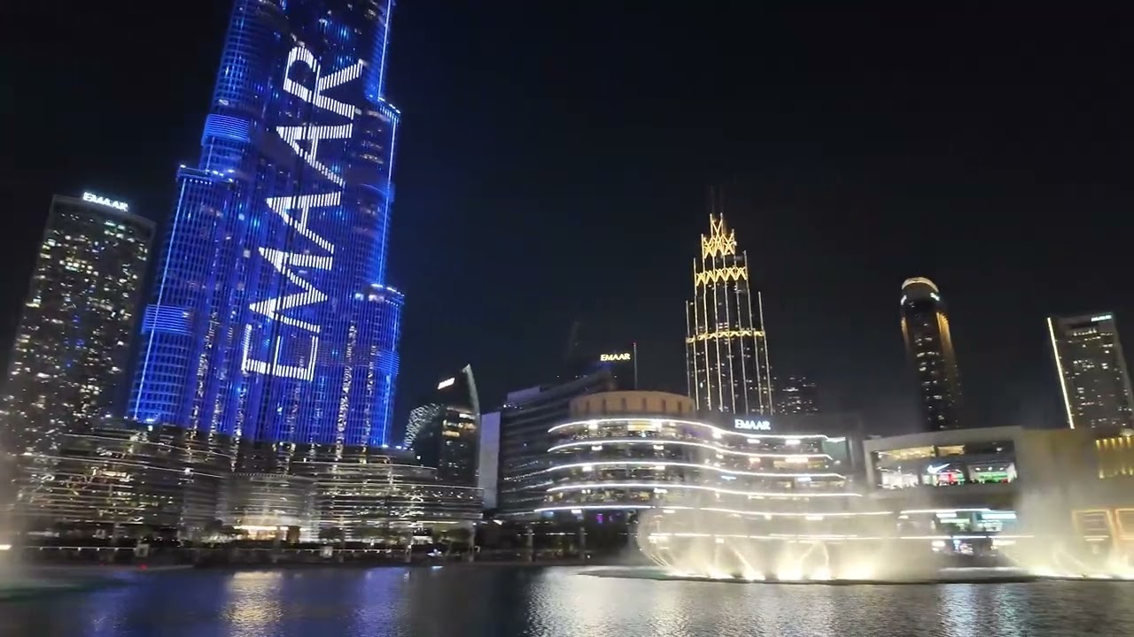The final Dubai Mall Fountain Show