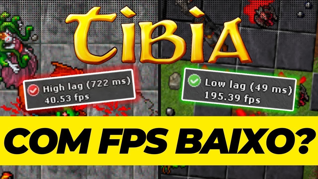 👩‍💻COMO MELHORAR O FPS DO TIBIA E ACABAR COM O LAG!👩‍💻 #tibia #mmorpg