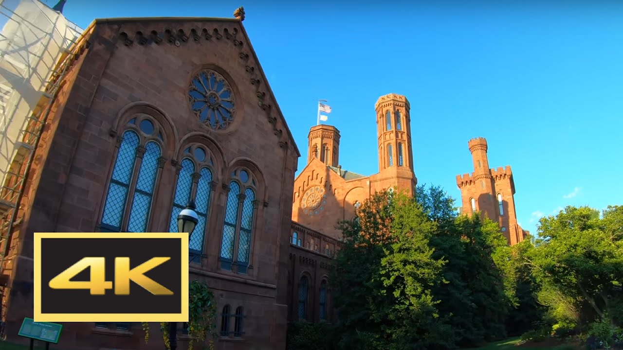 Smithsonian Castle's Garden Walking Tour in 4K -- Washington, D.C.