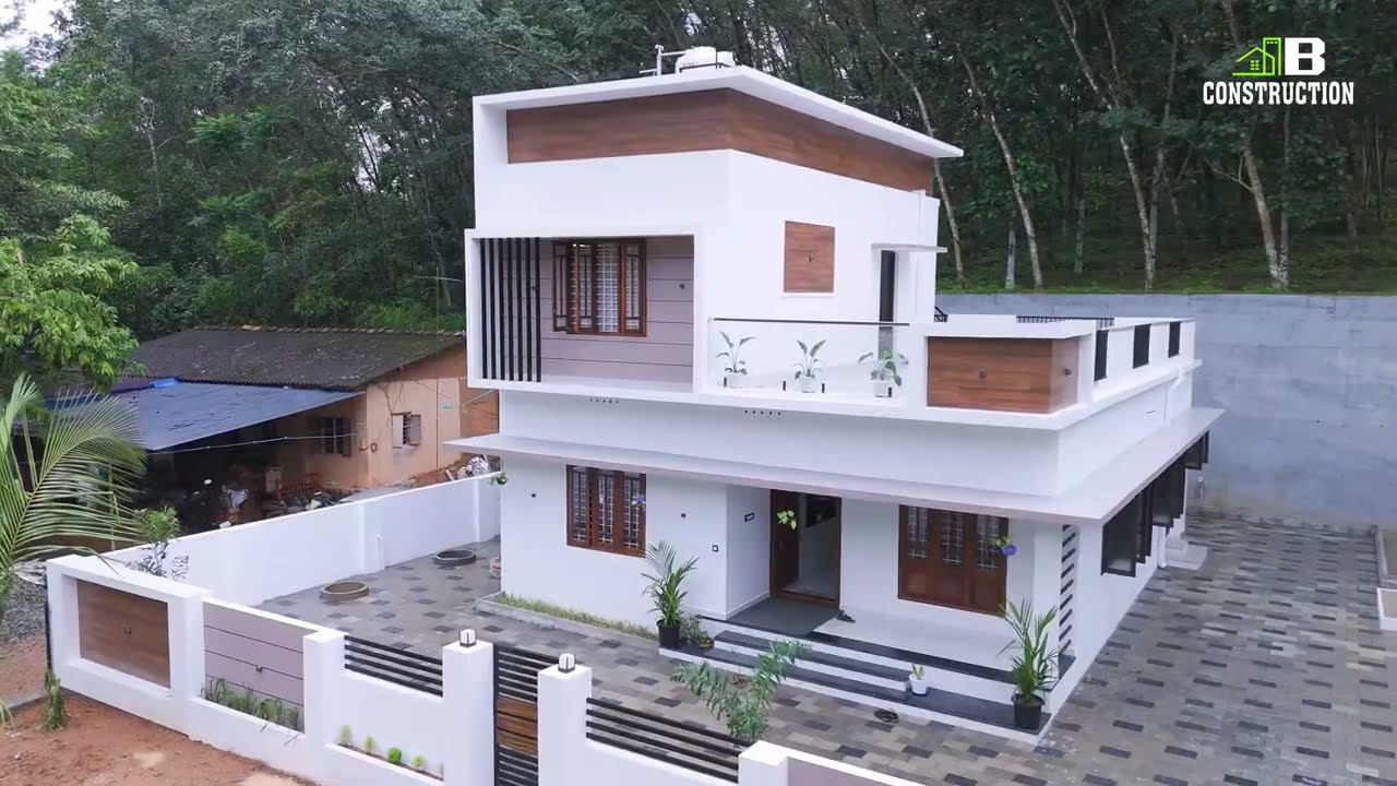 Ambience കൊണ്ട് നിറച്ചൊരു കിടിലൻ വീട് 🏡🥰| Trending Kerala Modern Home| B Construction