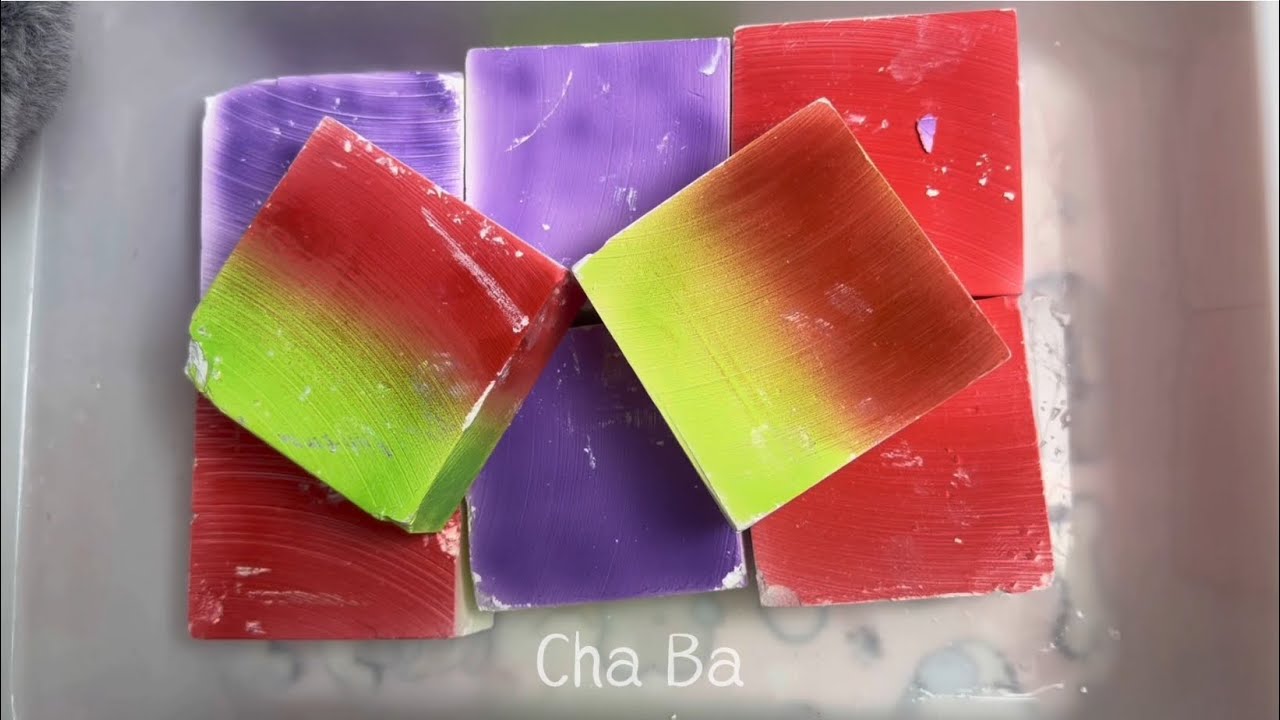 Dyed Magnesium Block ASMR | Soothing Crunch Sounds