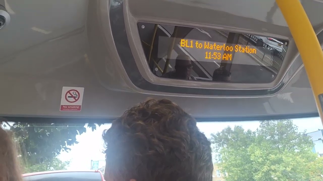 London General 'Bakerloop' Ee44 route announcement and bus stopping bell 