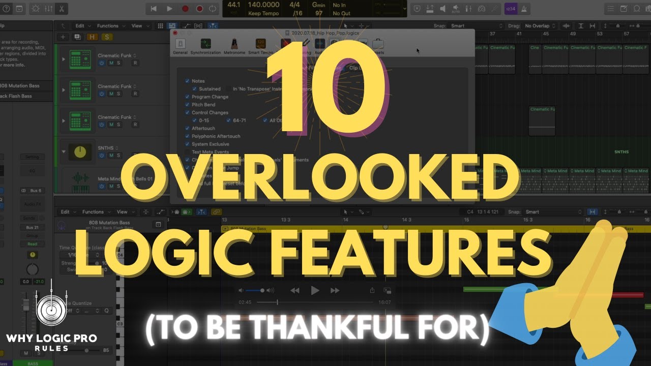 10 Overlooked Features in Logic Pro To Be Thankful For